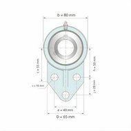 UCFB 206 - IBB flenslagerblok 30 mm