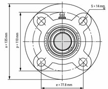 UCFC 207 afmetingen tekening vooraanzicht