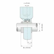 UCHE 205 afmetingen tekening doorsnede