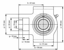UCT 204 afmetingen tekening vooraanzicht